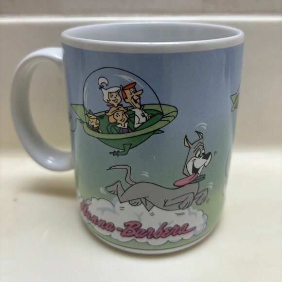 Vintage THE JETSONS Coffee Mug 1990 Hanna Barbera Vitromaster Astro Elroy George - Picture 4 of 7